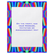 colorful turquoise blue personalized flyer