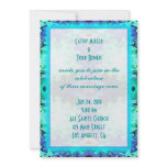 colorful turquoise wedding invitations