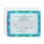 colorful turquoise wedding invitations