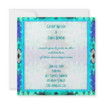 colorful turquoise wedding invitations