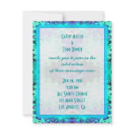 colorful turquoise wedding invitations