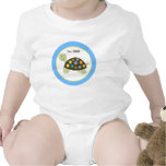 Colorful Turtle Personalized - Blue Tshirt