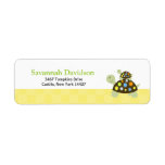 Colorful Turtle (Yellow) Custom Address Label (30)