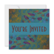 colorful twirls invitations by DonnaGraysonAbstract colorful twirls invitations