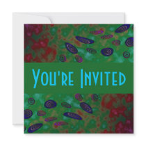 colorful twirls invitations by DonnaGraysonAbstract colorful twirls invitations