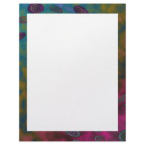 colorful twirls letterhead