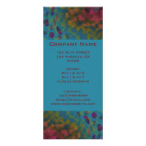 colorful twirls custom rack card