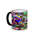 Colorful Unique Coffee Mug by JKdesigns Colorful Unique Coffee Mug
