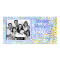 Colorful, unique design customized photo card