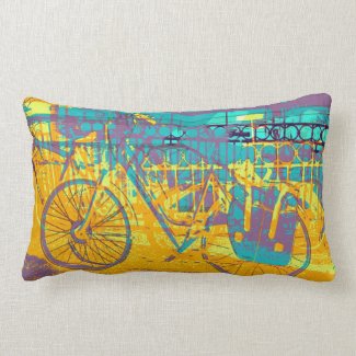 colorful urban bike collage