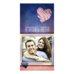 Colorful Valentine's / Love card photo template Photo Cards