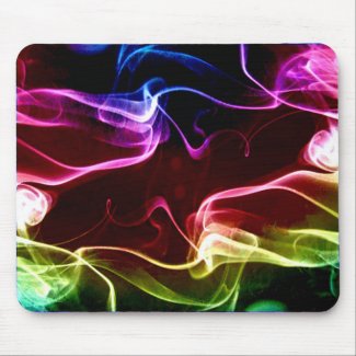 Colorful vapours abstract art mousepad