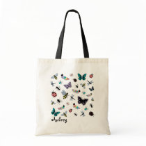 Colorful Vector Bugs & Butterflies Bag