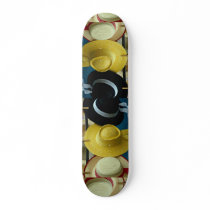 Colorful Venetian festival hats, Venice, Italy Skateboard Deck