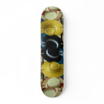 Colorful Venetian festival hats, Venice, Italy Skateboard Deck
