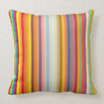 Colorful Vertical Stripes Pillow