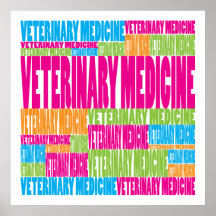 Colorful Veterinary Medicine Poster