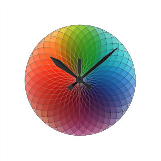 COLORFUL VIBRANT ORBIT WALL CLOCK