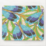 Colorful Vintage Art Deco Nature Mousepad