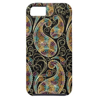 Colorful Vintage Ornate Paisley Design iPhone 5 Case