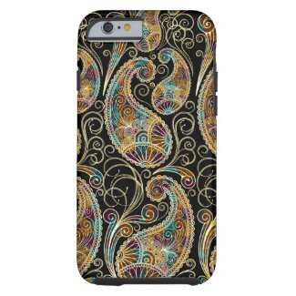 Colorful Vintage Ornate Paisley Design Tough iPhone 6 Case