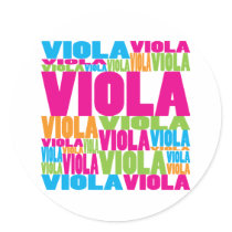 Colorful Viola Stickers
