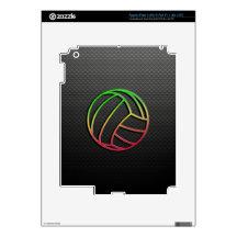 Colorful Volleyball iPad 3 Decals