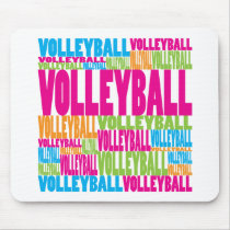 Colorful Volleyball Mouse Pads