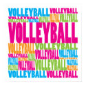 Colorful Volleyball posters by busybees Colorful Volleyball posters