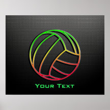 Colorful Volleyball Poster