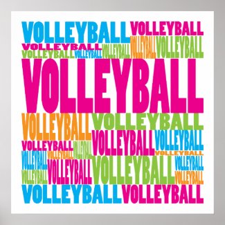 Colorful Volleyball print