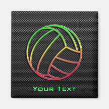 Colorful Volleyball Refrigerator Magnet