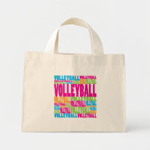 Colorful Volleyball Tote Bag