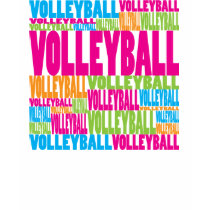 Colorful Volleyball T Shirt