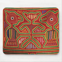 Colorful Wall Hanging of Cuna Indians 2 Mousepads