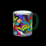 Colorful Warped Design Mug mugs