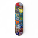 Colorful Warped Patterned Skateboard