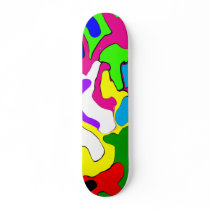 Colorful Warped Skateboard