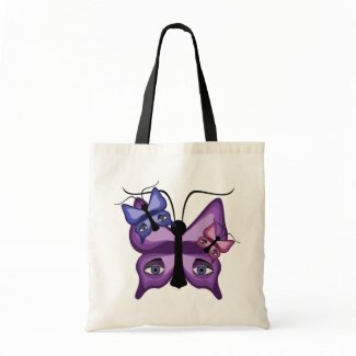 Colorful Watcher Butterflies bag