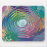 Colorful Water Drop Swirl Abstract Mousepad