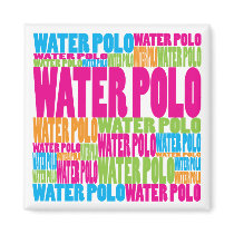 Colorful Water Polo Magnet