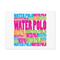 Colorful Water Polo Postcard