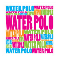 Colorful Water Polo posters by busybees Colorful Water Polo posters
