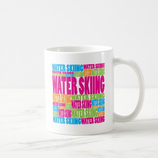 Colorful Water Skiing Coffee Mug