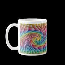 Colorful Wave Swirl Coffee Mug