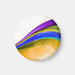 Colorful Waves 3 Magnet