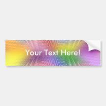 Colorful Waves: Bumper Stickers