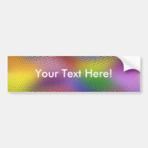 Colorful Waves: Bumper Stickers