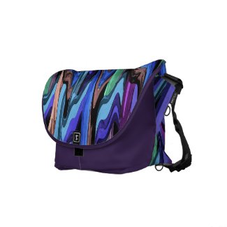 Colorful Wavy Weave Abstract Commuter Bag