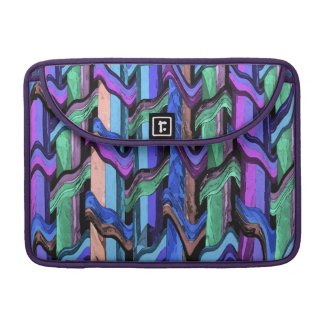 Colorful Wavy Weave Abstract MacBook Pro Sleeve
